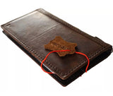 Genuine Leather Case For Apple iPhone 12 13 14 15 16 Pro Max 8 Plus Crafts Wallet Book Hand Made  Gold Stamp Art