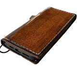 Genuine Leather Case For Apple iPhone 13 12 14 15 16 Pro Max Removable 8 Plus Wallet Book Hand Made Sewing Zamch