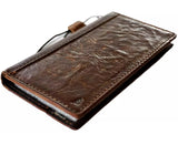 Genuine Leather Case For Apple iPhone 16 12 13 14 15 Pro Max 8 Plus Wallet  Book Cover luxury HandMade DH Oiled