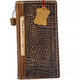 Genuine Leather Case For Apple iPhone 12 13 14 15 16 Pro Max 8 Plus Crafts SE Wallet luxury Mini