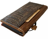 Genuine Leather Case For Apple iPhone 12 13 14 15 16 Pro Max 8 Plus Crafts SE Wallet luxury Mini