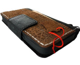 Genuine Leather For Galaxy S25 S23 S24 Ultra Note Edge FE Case Plus Wallet Book Z Fold 3 4 5 6 7 Cover Luxury Tan Black