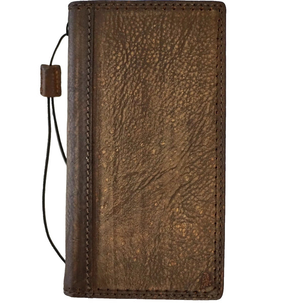 Genuine Leather Case For Apple iPhone 12 16 13 14 15 16E  17 Pro Max Air Wallet Book Cover luxury Mini Hand Made Diy