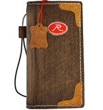 Genuine Leather Case For Apple iPhone 12 16 13 14 15 16E Pro Max Football Wallet Book Cover Hand Made special