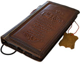 Genuine Leather Case For Apple iPhone 17 16 12 13 14 15 Pro Max Air 8 Plus Bible Crafts SE Wallet Book Mini Diy HandMade Feathers 16E Tan