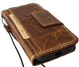 Genuine Leather Case For Apple iPhone 17 14 15 16 16E Pro Max Wallet Book HandMade Limited Edition Magnetic wrinkled