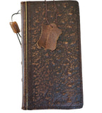 Genuine Leather Case For Apple iPhone 16 17 14 15 Pro Max Air Plus Bible Crafts Wallet Book Mini Diy HandMade Ostrich Style