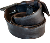 Genuine Full Leather Belt Mens Womens Waist Hand Made Classic Retro Vintage Size S M L XL 2XL 50S 60S Diy Ston Wash