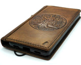 Étui en cuir véritable pour Google Pixel 6 6a 7 7a 8 pro Book Wallet Book Retro Stand Luxury Dark Davis 1948 5G Chargement sans fil The Tree of Life ston