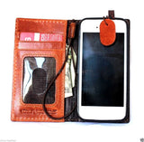 genuine oil cow leather hard case for iphone 5s 5c 5 cover book wallet credit card c s flip handmade luxury ! gift
