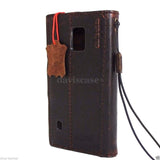 genuine italian leather Case fit for Samsung Galaxy S5 active s 5 SM-G870A book wallet handmade il