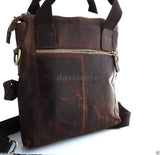genuine Leather men Bag Messenger for iPad air retro cross body Shoulder Satchel 11 free shipping