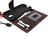 genuine italian leather Case fit for Samsung Galaxy S5 active s 5 SM-G870A book wallet handmade il
