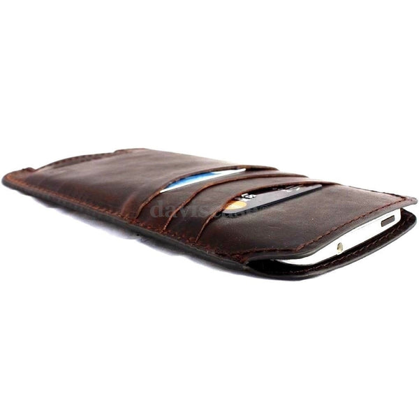 genuine italian leather Case for apple iphone 6 plus solt  book wallet cover credit cards free shipping