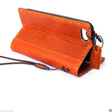 genuine oil cow leather hard case for iphone 5s 5c 5 cover book wallet credit card c s flip handmade luxury ! gift