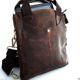 genuine Leather men Bag Messenger for iPad air retro cross body Shoulder Satchel 11 free shipping