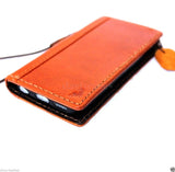 genuine oil cow leather hard case for iphone 5s 5c 5 cover book wallet credit card c s flip handmade luxury ! gift