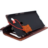 Véritable étui en cuir véritable pour Google Pixel 2 XL Book Wallet Porte-monnaie fait à la main Rétro Luxe IL Davis 1948
