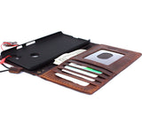Véritable étui en cuir véritable pour Google Pixel 2 XL Book Wallet Porte-monnaie fait à la main Rétro Luxe IL Davis 1948