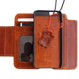 Genuine REAL leather iPhone 6 6s Detachable magnetic case cover wallet credit holder book Removable