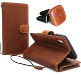 Genuine real leather for Apple iPhone XS MAX case cover wallet credit holder magnetic book tan Removable detachable luxury holder slim Jafo