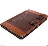 genuine natural Leather Bag for apple iPad mini 4 case cover luxury brown slim sport football design daviscase