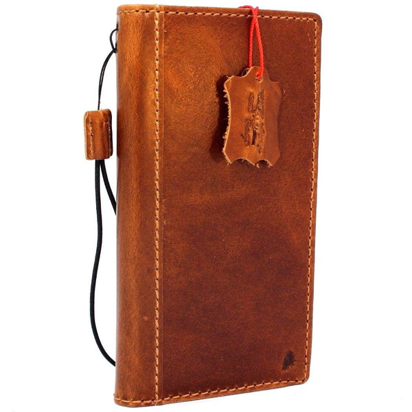 Étui en cuir naturel véritable pour Google Pixel 3 XL Book Wallet fait à la main support souple Tan Retro Luxury Davis 1948