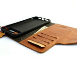 Genuine Leather Case for Google Pixel 6 Book Wallet Magnetic closure Tan holder Retro Stand Luxury IL Davis 1948 5G wireless charging Art