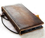 Étui en cuir véritable pour Google Pixel 6 6A 7A 7 8 Pro Book Wallet Ston Wash Retro Stand Luxe IL Davis 1948 5G Retro Bible Rustique Chargement sans fil