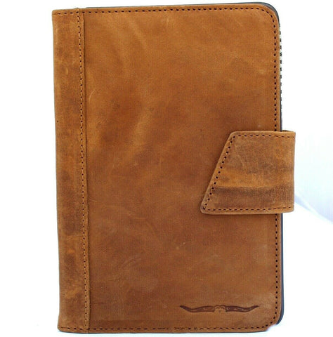 Genuine Leather Case for Apple iPad mini 6 (2021) cover A2568 Handmade cards slots rubber luxury Jafo  Vintage Style Davis