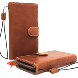 Genuine real leather for apple iPhone XS case cover wallet credit holder magnetic book tan Removable detachable luxury holder slim soft Jafo