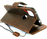 Genuine Soft Leather Case for Google Pixel 4a 4G Book Wallet holder Retro Style Stand Credit Card Slots ID Window DavisCase 1948