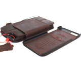 Genuine REAL leather apple iPhone 7 Detachable magnetic case cover wallet credit slim holder book Removable davis