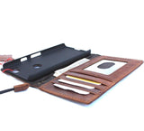 Véritable étui en cuir véritable pour Google Pixel 2 Book Wallet fait à la main rétro luxe IL slim Davis