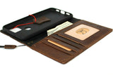 Genuine Dark Leather Case for Google Pixel 5A 5G Book Wallet Full holder Retro Stand Luxury IL Davis 1948