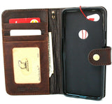 Genuine Real Leather Case for Google Pixel 3A Book Wallet Handmade soft holder Retro Luxury Davis 1948 prime