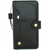 Genuine Black Leather Wallet Case for Google Pixel 5a 5G Book Holder Retro Stand Luxury Credit Card Slots ID Window Davis 1948