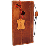 Étui en cuir véritable tanné pour Google Pixel 2 XL Book Wallet Porte-monnaie fait à la main Rétro Luxe slim IL Davis 1948