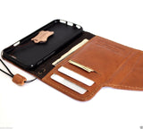 genuine oiled italy slim leather case for iphone 6  4.7 cover book wallet credit card bracket