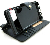 Genuine Leather Case for Google Pixel 6 Book Wallet  Closure Holder Black Retro Stand Luxury Davis 1948 5G Wireless Charging IL