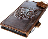 Étui en cuir véritable pour Google Pixel 6 6a 7 7a 8 pro Book Wallet Book Retro Stand Luxury Dark Davis 1948 5G Chargement sans fil L'Arbre de Vie