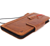 Étui en cuir véritable entièrement tanné pour Google Pixel 2 XL, portefeuille de livre fait à la main, support de luxe rétro, fermeture magnétique IL Davis