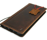 Genuine Dark Leather Case for Google Pixel 5A 5G Book Wallet Full holder Retro Stand Luxury IL Davis 1948