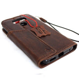 Genuine real leather case for LG G6 book walle cover handmade luxury magnetic 6 brown