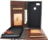 Véritable étui en cuir véritable pour Google Pixel 3 livre portefeuille support complet support rétro luxe IL Davis 1948 de