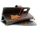 Étui en cuir véritable pour Samsung Galaxy Note 10, portefeuille, fentes pour cartes, fermeture à bouton, luxe, bracelet en caoutchouc, chargement sans fil, Daviscase