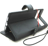 Genuine Full Leather Case for Google Pixel 6 Pro Book Wallet Closure holder Black Retro Stand Luxury IL Davis 1948 5G aRT Wireless Charging