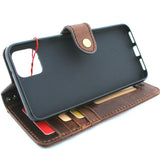 Véritable étui en cuir véritable pour Google Pixel 4 XL Book Wallet Support fait main Fermeture rétro Luxe IL Davis 1948 huilé