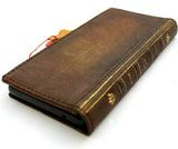 Genuine Leather Case for Google Pixel 6 Pro Book Wallet Bible holder Tan Retro Stand Luxury IL Davis 1948 5G wireless charging