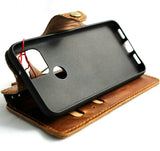 Genuine Slim Leather Case for Google Pixel 5 Book Wallet Holder Retro Stand Luxury Tan 5G Wireless Charging DavisCase